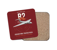 Thumbnail for Handley Page Victor B2 design on dark red 1 piece coaster