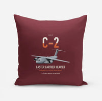 Thumbnail for Kawasaki C-2 design on dark red pillow