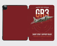 Thumbnail for Hawker Siddeley Harrier GR3 design on dark red ipad tablet case