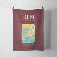 Thumbnail for Dalaman Airport (DLM) design on dark red towel