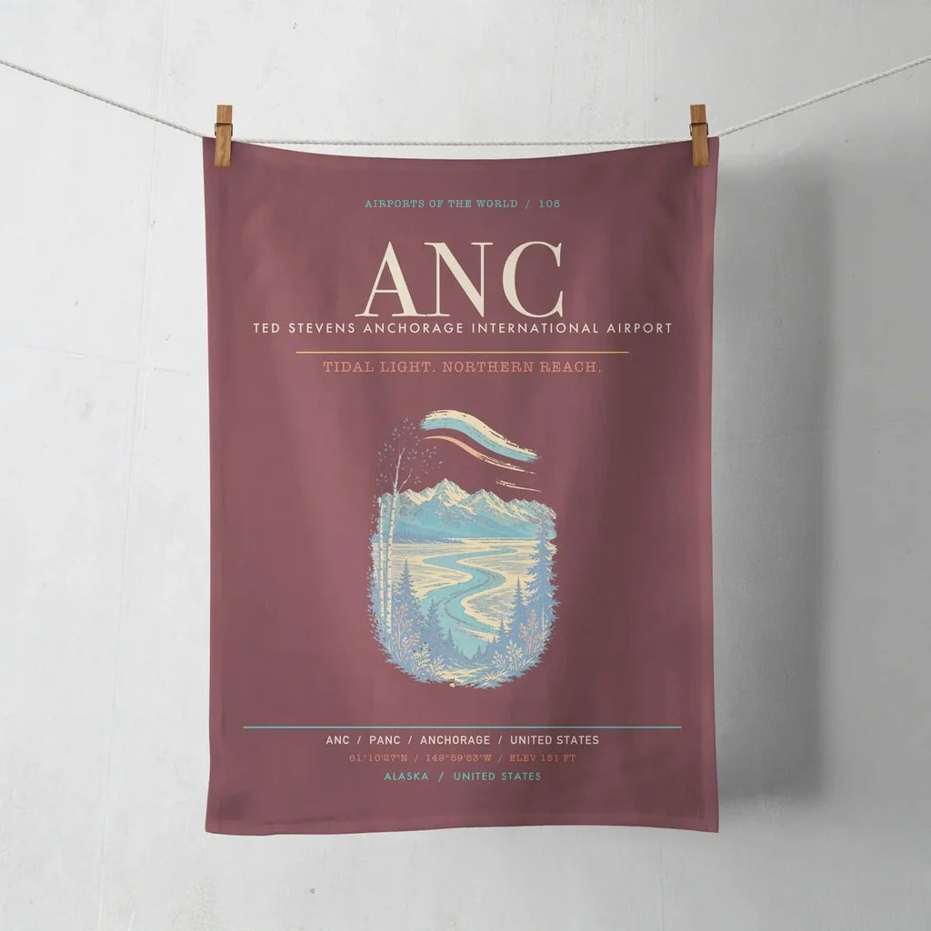 Ted Stevens Anchorage International Airport ANC - Dark Red