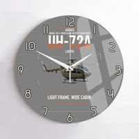 Thumbnail for Airbus UH-72A Lakota design on gray no frame wall clock