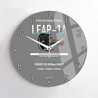 Thumbnail for CFM LEAP-1A design on gray no frame wall clock
