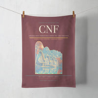 Thumbnail for Tancredo Neves International Airport (CNF) design on dark red towel