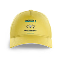 Thumbnail for DJI Mavic Air 2 design on yellow printed hat