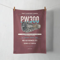 Thumbnail for PW300 design on dark red towel