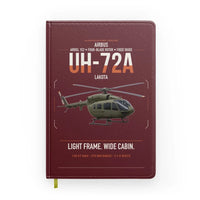 Thumbnail for Airbus UH-72A Lakota design on dark red notebook