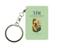 Thumbnail for Mozes Kilangin Airport (TIM) design on light green key chain