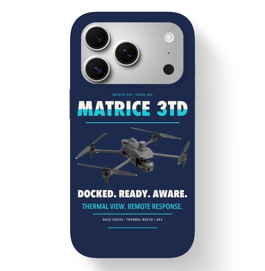 DJI Matrice 3TD Case design on navy blue iphone case