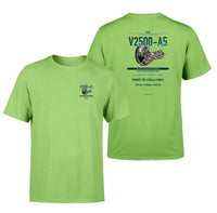 Thumbnail for V2500-A5 design on light green t shirt
