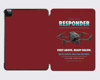 Thumbnail for BRINC Responder design on dark red ipad tablet case