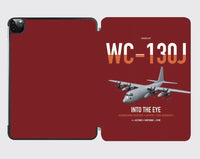 Thumbnail for WC-130J Hurricane Hunter design on dark red ipad tablet case
