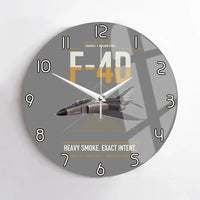Thumbnail for F-4D Phantom II design on gray no frame wall clock