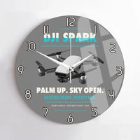 Thumbnail for DJI Spark design on gray no frame wall clock