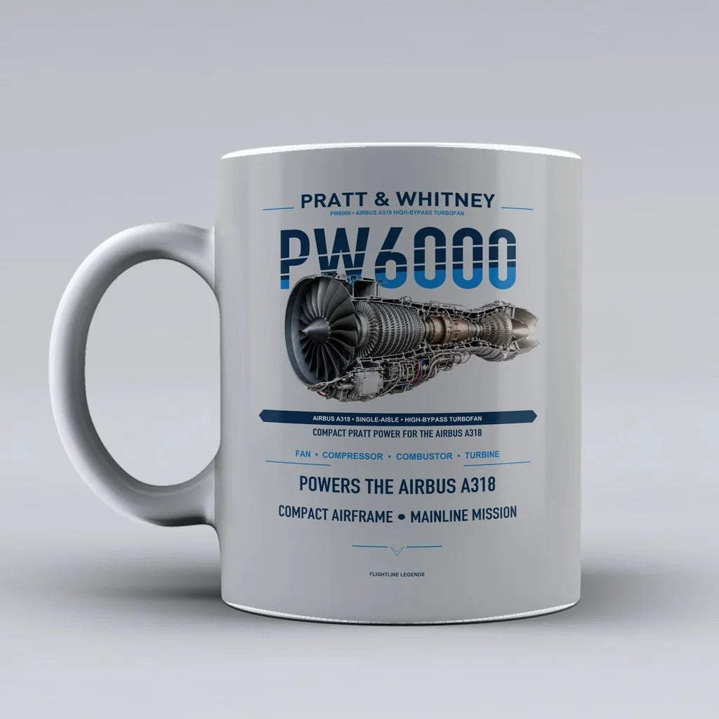 Mug design on light gray pw6000