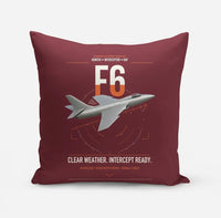 Thumbnail for Hawker Hunter F6 design on dark red pillow