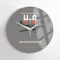 Thumbnail for Heinkel He 111H-6 design on gray no frame wall clock