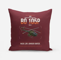 Thumbnail for MBB BO 105P PAH-1 design on dark red pillow