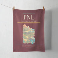 Thumbnail for Pantelleria Airport (PNL) design on dark red towel