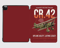 Thumbnail for Fiat CR.42 Falco design on dark red ipad tablet case