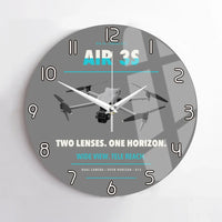 Thumbnail for DJI Air 3S design on gray no frame wall clock
