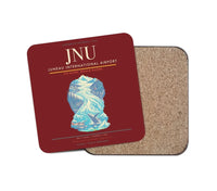 Thumbnail for Juneau International Airport (JNU) design on dark red 1 piece coaster