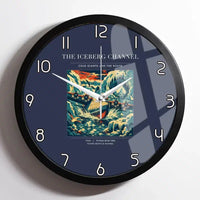 Thumbnail for VINTAGE G4276 - The Iceberg Channel - Designed Wall Clocks design on navyblue framed