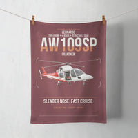 Thumbnail for Leonardo AW109SP GrandNew design on dark red towel