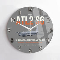 Thumbnail for Atlantique 2 Standard 6 design on gray no frame wall clock