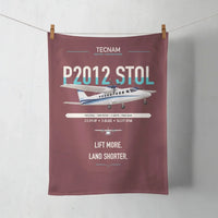 Thumbnail for Tecnam P2012 STOL design on dark red towel