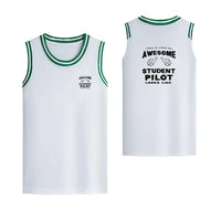 Thumbnail for Student Pilot Designed Basketball Style Sports Tank Tops - view 12
