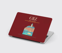 Thumbnail for Graz Airport (GRZ) design on dark red MacBook case