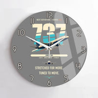 Thumbnail for Boeing 737 MAX 10 design on gray no frame wall clock