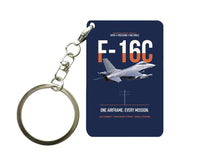 Thumbnail for F-16C FIGHTING FALCON Key Chain design on navy blue key chain