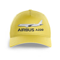 Thumbnail for The Airbus A220 printed hat - yellow