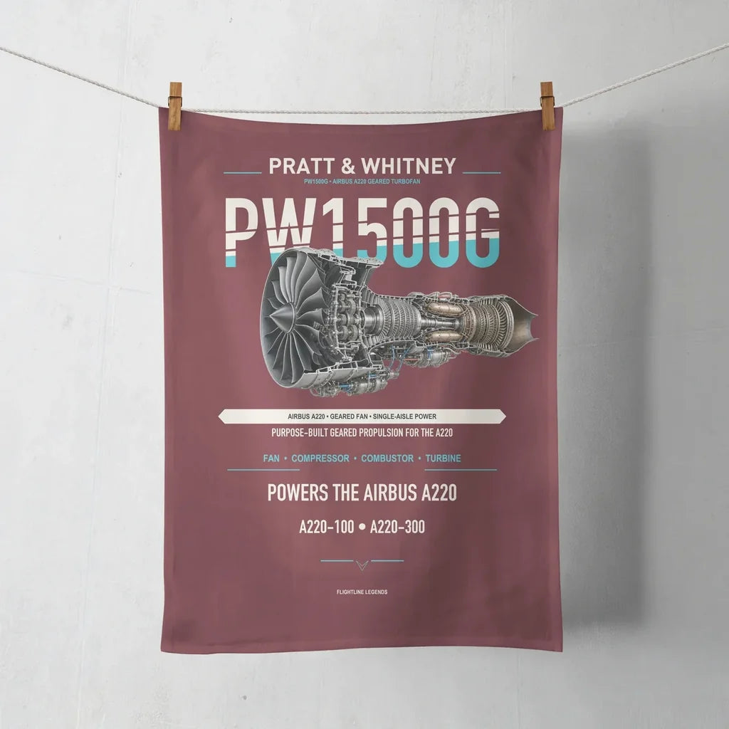 PW1500G design on dark red towel