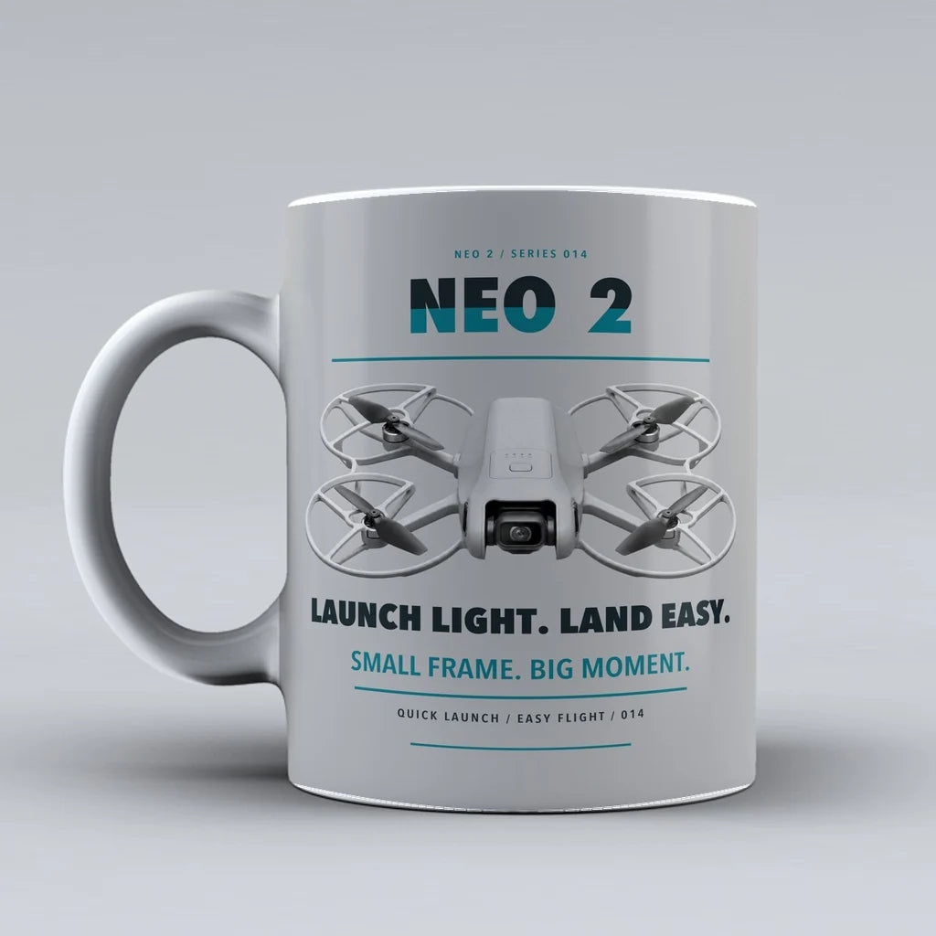 Neo 2 Mug design on light gray dji