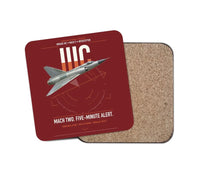 Thumbnail for Dassault Mirage IIIC design on dark red 1 piece coaster