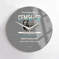 Thumbnail for CFM56-5B design on gray no frame wall clock