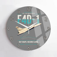 Thumbnail for F4D-1 Skyray design on gray no frame wall clock