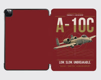 Thumbnail for A-10C Thunderbolt II design on dark red ipad tablet case