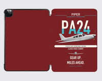 Thumbnail for Piper PA-24-250 Comanche 250 design on dark red ipad tablet case