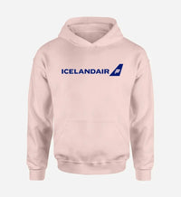 Thumbnail for Icelandair Airlines logo printed on pink hoodie