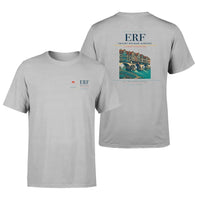 Thumbnail for Erfurt-Weimar Airport (ERF) design printed on light gray double-side t-shirt