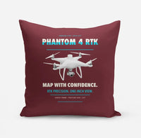 Thumbnail for DJI Phantom 4 RTK design on dark red pillow