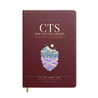 Thumbnail for New Chitose Airport Sapporo CTS - Snowfield Lavender Grid - Dark Red