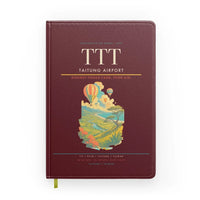 Thumbnail for Taitung Airport (TTT) design on dark red notebook
