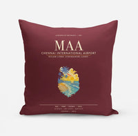 Thumbnail for Chennai International Airport MAA - Dark Red