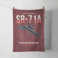 Thumbnail for SR-71A Blackbird design on dark red towel