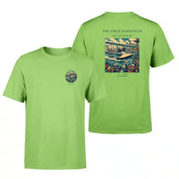 Thumbnail for VINTAGE G4007 - The First Passenger - Double-Side T-Shirt design on lightgreen double side t shirt